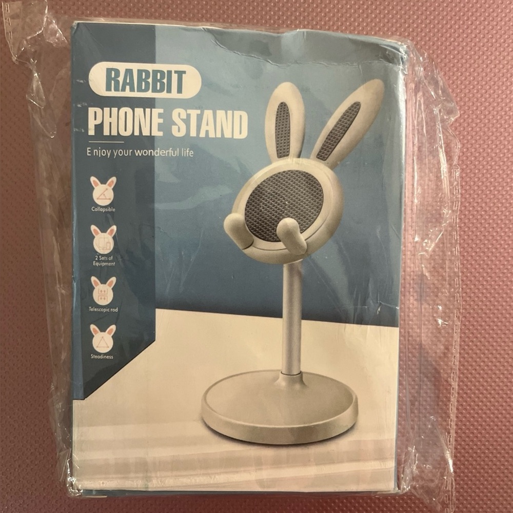 SHEIN Rabbit Phone Stand - Pink Color - Picture 2 of 3